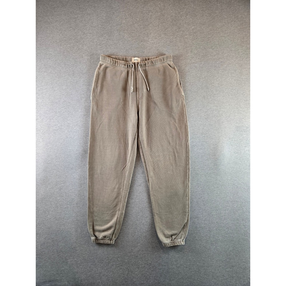 Elwood Core Sweatpants Mens M Brown Organic Cotton Vintage Wash Joggers CS00001